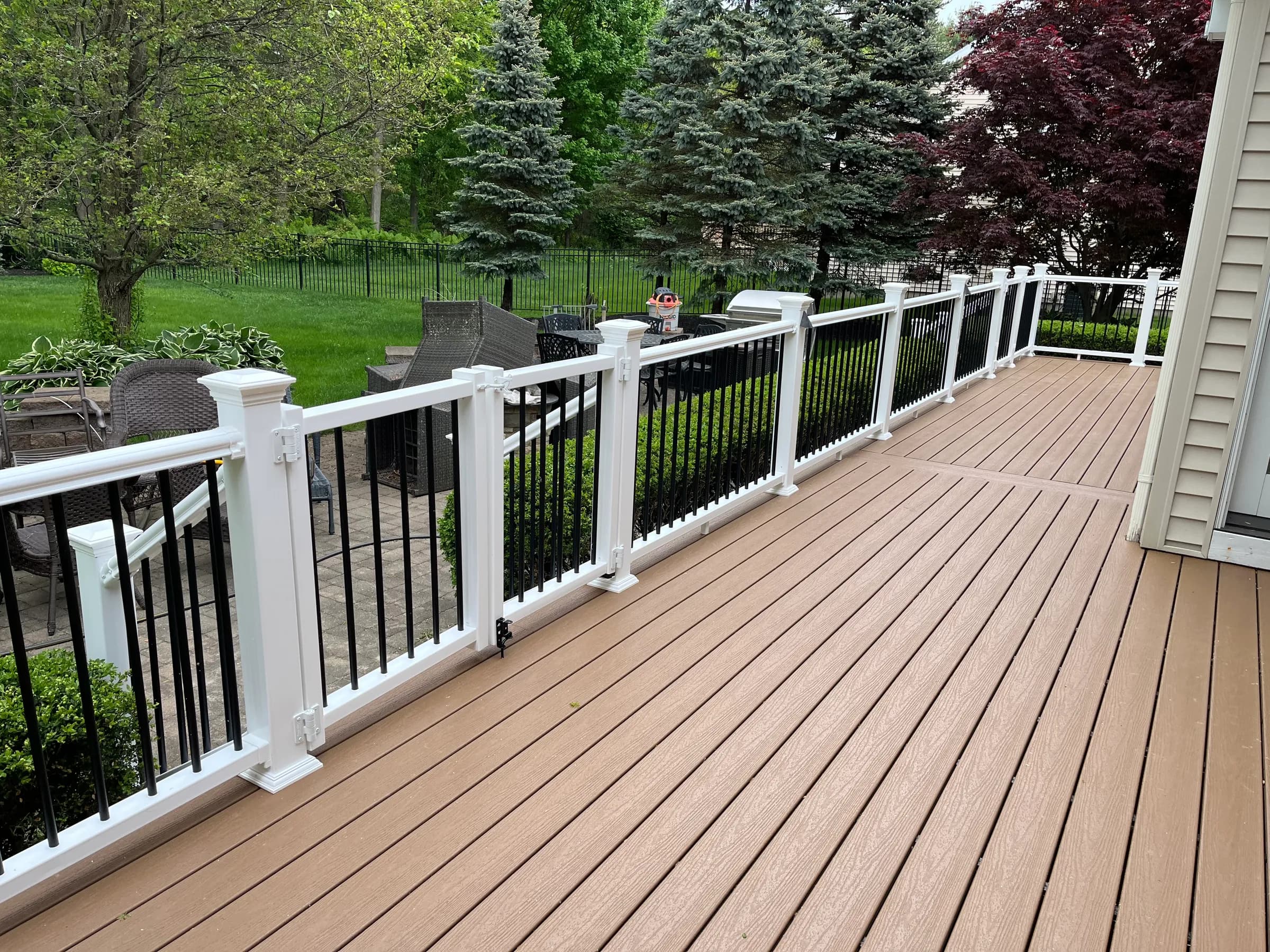 Wider angle of tan composite deck